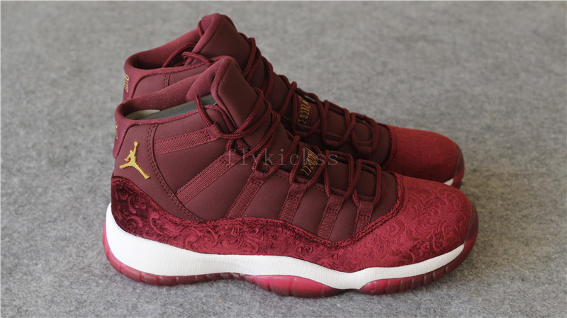 Authentic Air Jordan 11 Velvet Night Maroon High